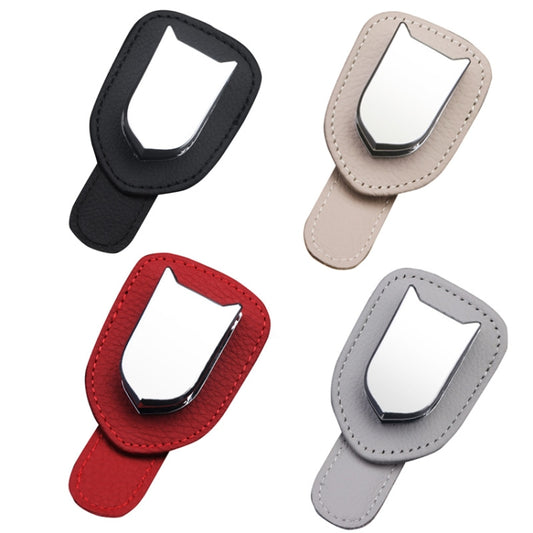 529 Car Sun Visor Glasses Clip Sunglasses Holder(Beige) by buy2fix