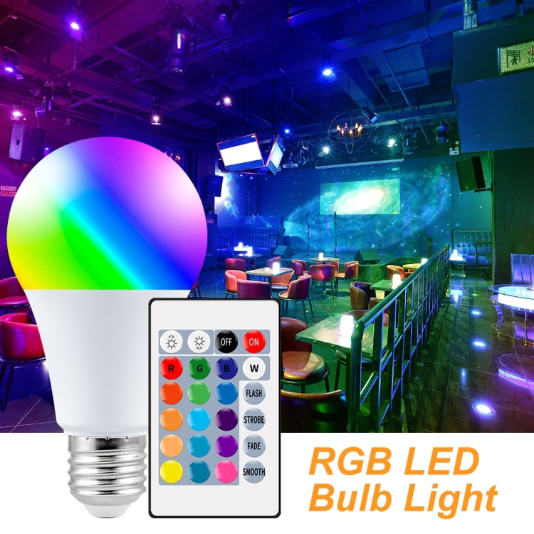 Smart Remote Control RGB Bulb Light, Power: 25W(White) by buy2fix