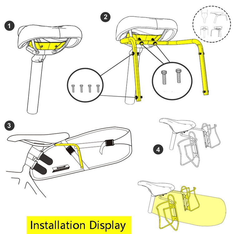 Rhinowalk SK500 Bicycle Tail Bag Stabilizer(Black) by Rhinowalk