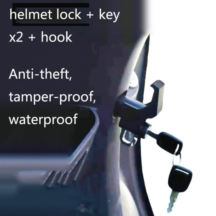 3 Sets Motorcycle Helmet Fixed Lock Hook(Black) by buy2fix