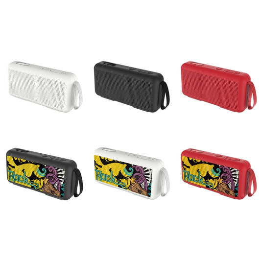 DoRealMe F0 TWS Mini Graffiti Bluetooth Speaker Support FM / TF Card(Red Graffiti) by buy2fix
