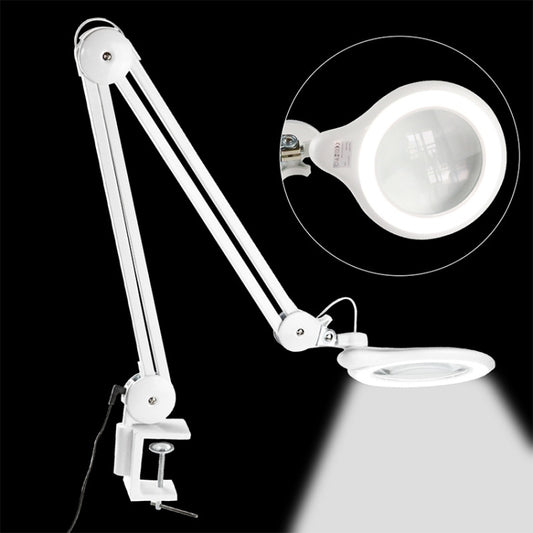 TS-9827 8X Multifunctional Clip-on Work Maintenance Magnifier with LED Light(US Plug) by buy2fix