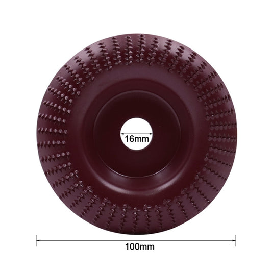 Woodworking Sanding Plastic Stab Discs Hard Round Grinding Wheels For Angle Grinders, Specification: 100mm Wine Red Curved by buy2fix