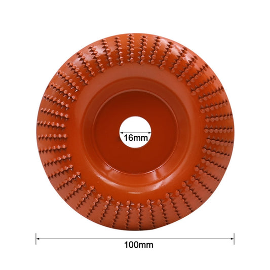 Woodworking Sanding Plastic Stab Discs Hard Round Grinding Wheels For Angle Grinders, Specification: 100mm Orange Curved by buy2fix