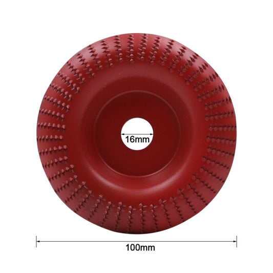 Woodworking Sanding Plastic Stab Discs Hard Round Grinding Wheels For Angle Grinders, Specification: 100mm Red Curved by buy2fix