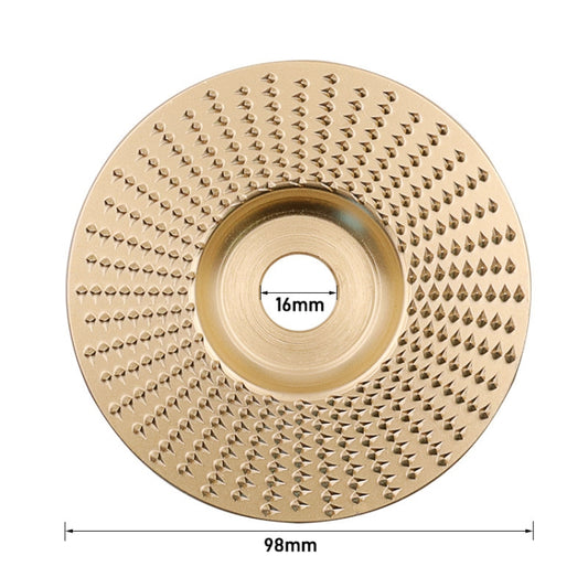 Woodworking Sanding Plastic Stab Discs Hard Round Grinding Wheels For Angle Grinders, Specification: 98mm Golden Plane by buy2fix