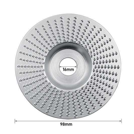 Woodworking Sanding Plastic Stab Discs Hard Round Grinding Wheels For Angle Grinders, Specification: 98mm Silver Plane by buy2fix