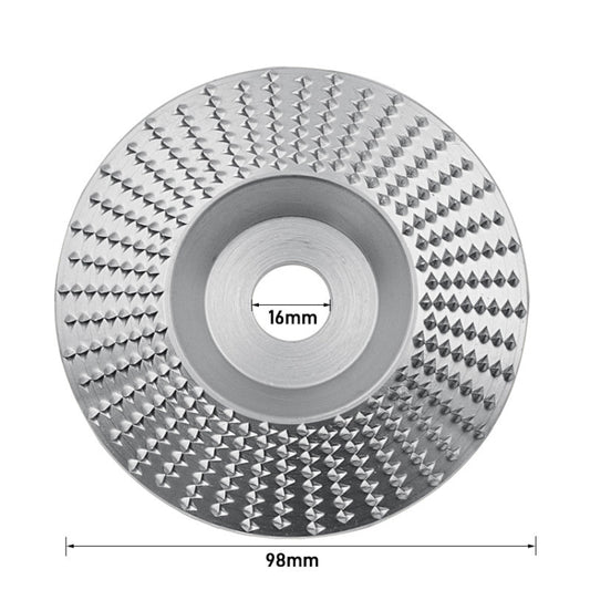 Woodworking Sanding Plastic Stab Discs Hard Round Grinding Wheels For Angle Grinders, Specification: 98mm Silver Bevel by buy2fix