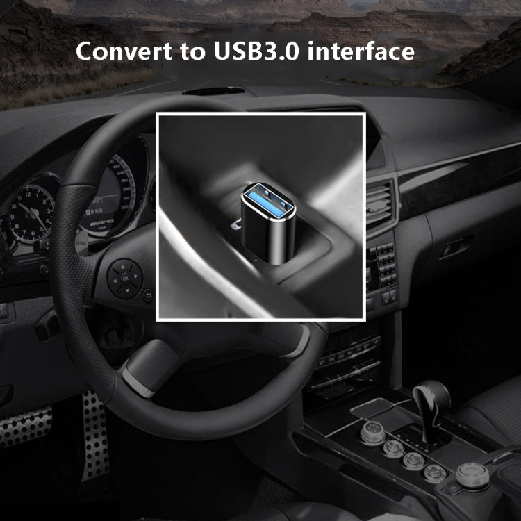 10 PCS USB 3.0 Female to USB-C / Type-C Male OTG Adapter(Black) by buy2fix