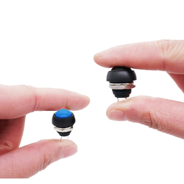10 PCS Small Waterproof Self-Reset Button Switch(Blue) by buy2fix