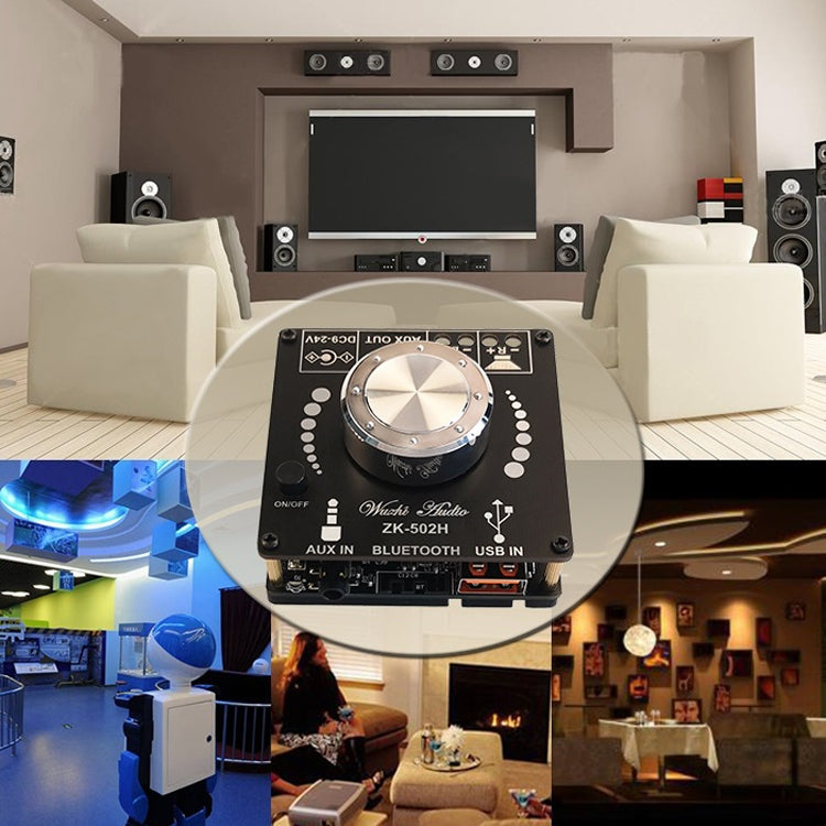 Wuzhi 2.0 Stereo Bluetooth Speaker Power Plate Audio Receiver Module(ZK-502H) by buy2fix