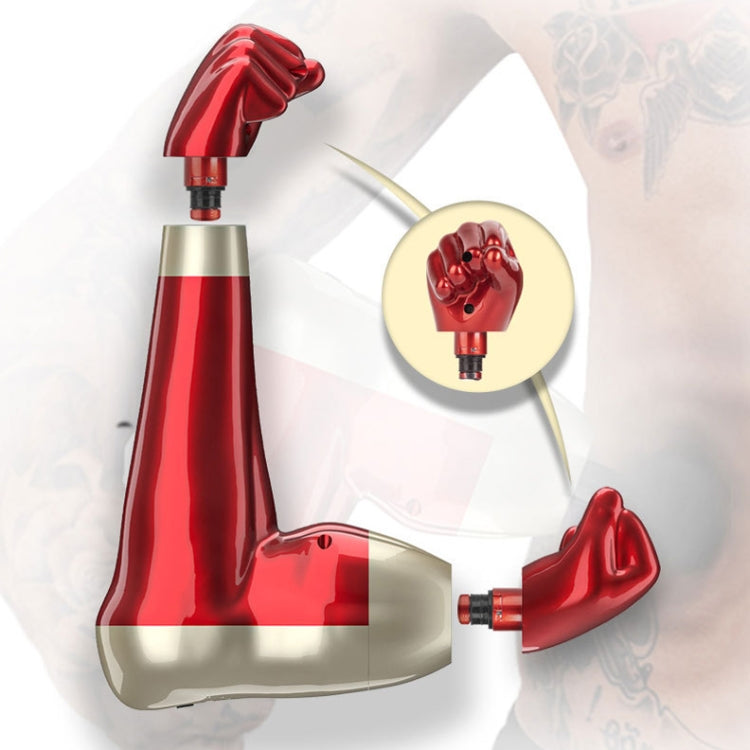 USB Arm Shape Muscle Relaxation Fascia Gun(Red) by buy2fix