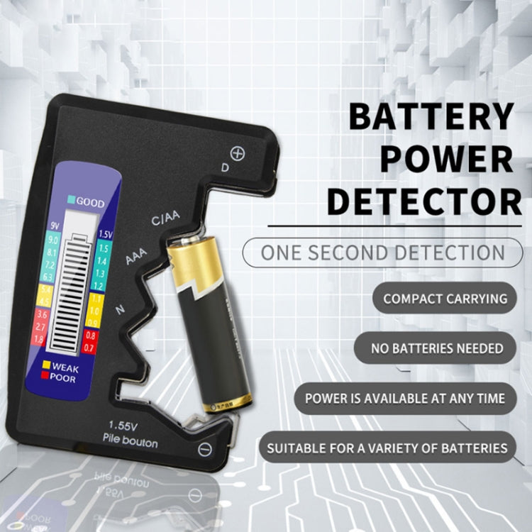 ANENG 1.5V/9V Battery Power Voltage Detector(Silver) by ANENG