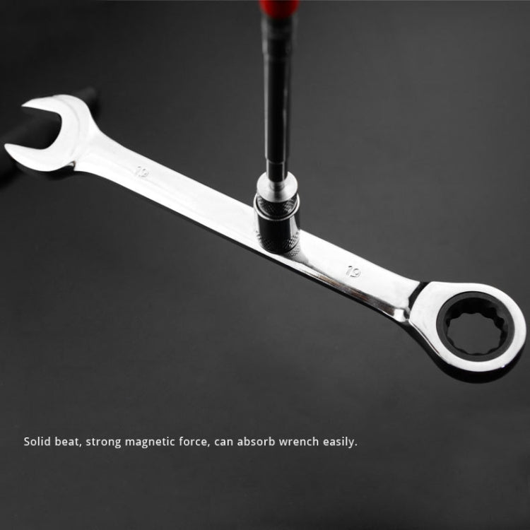 LED Strong Iron Rod Car Metal Fetcher Absorbed Iron Tool(Black) by buy2fix