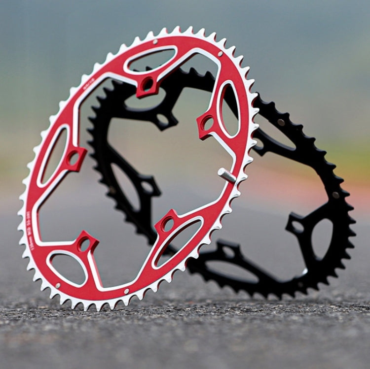 WEST BIKING YP0719273 Road Bike 56T-44T Double-Disc Aluminum Alloy Gears(Red) by WEST BIKING