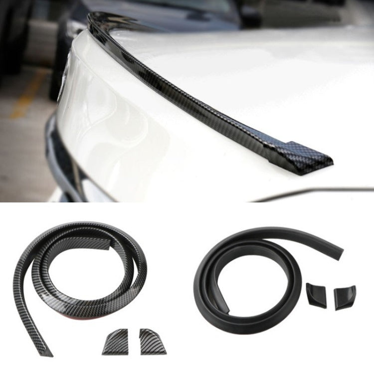 Car Universal Tail Paste Top Wing, Specification: 4.5cm Carbon Fiber Black by buy2fix