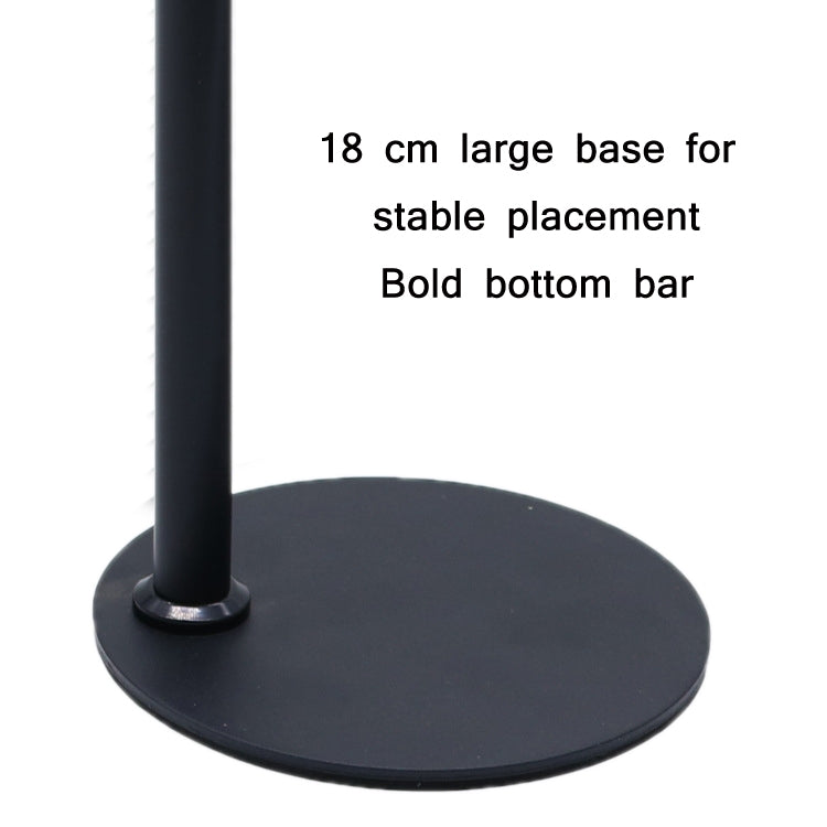 Desktop Disc Telescopic Rod Ring Light Support Frame(Black) by buy2fix