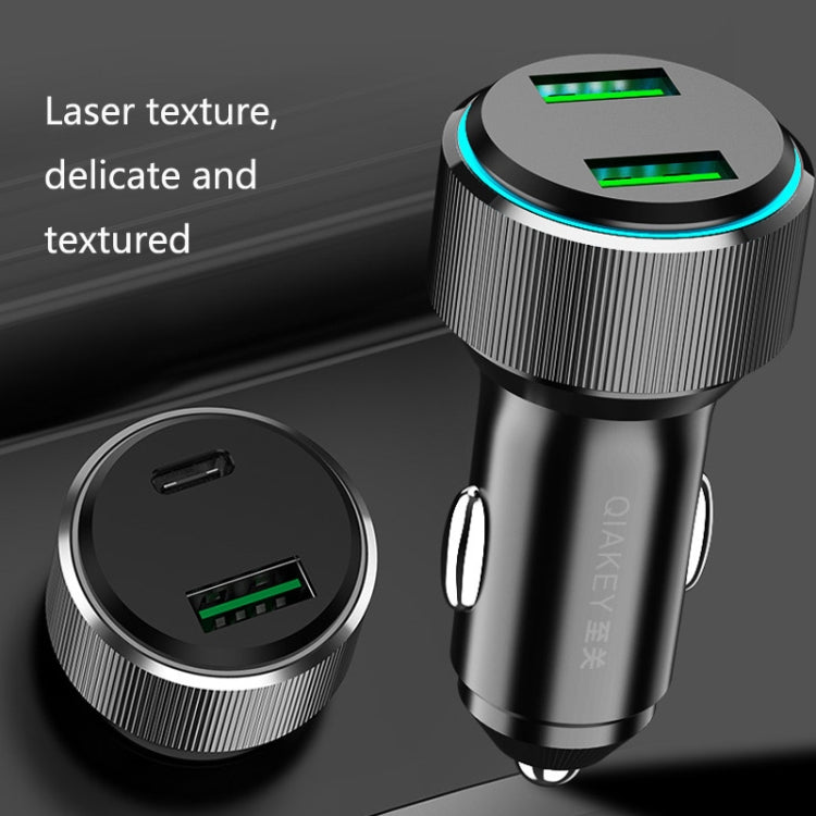 QIAKEY TM329 Dual Port Fast Charge Car Charger by QIAKEY