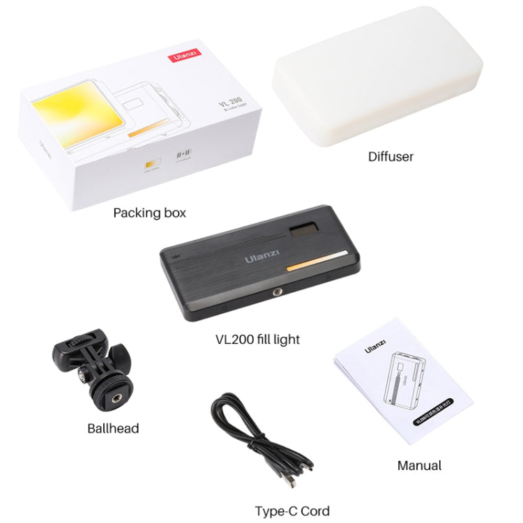 Ulanzi VIJIM VL200 200 LEDs 2500-9000K Dual Color Temperature Fill Light(2481) by Ulanzi