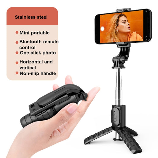 Mini Selfie Stick Integrated Multifunctional Bluetooth Selfie, Specification: Q11 74CM Without Fill Light by buy2fix