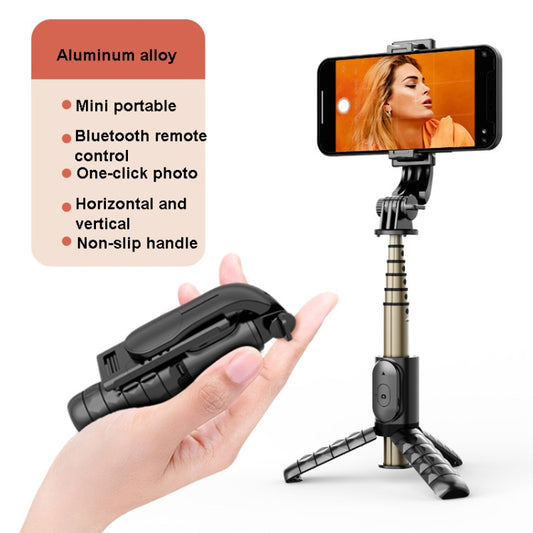 Mini Selfie Stick Integrated Multifunctional Bluetooth Selfie, Specification: Q10 68CM Without Fill Light by buy2fix