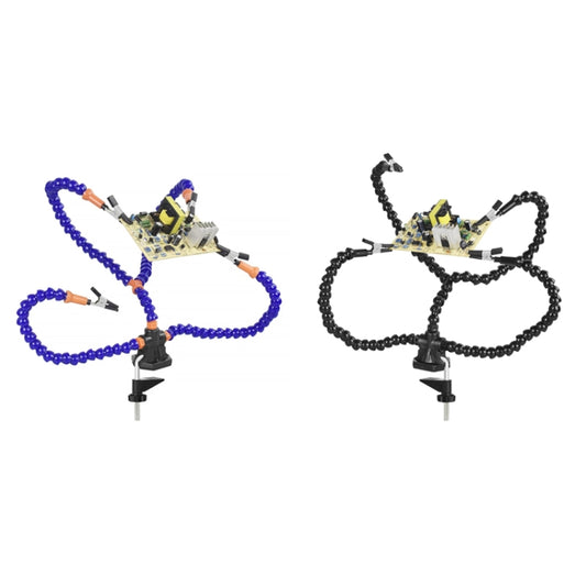 Y4BK-XS Universal Arm Clip-On Base Four-Claw Soldering Station(Blue) by buy2fix