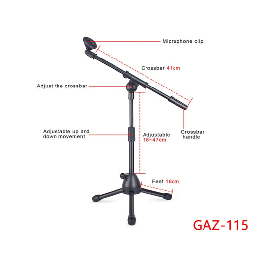 Single Rod Floor Formula Adjustable Microphone Bracket, Style: GAZ-115 by buy2fix