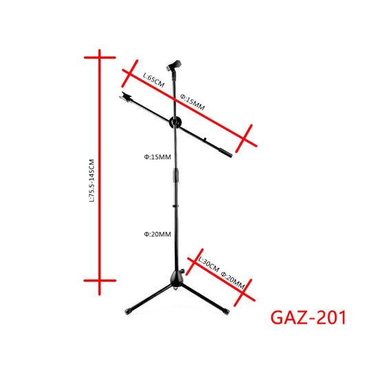Single Rod Floor Formula Adjustable Microphone Bracket, Style: GAZ-201 by buy2fix