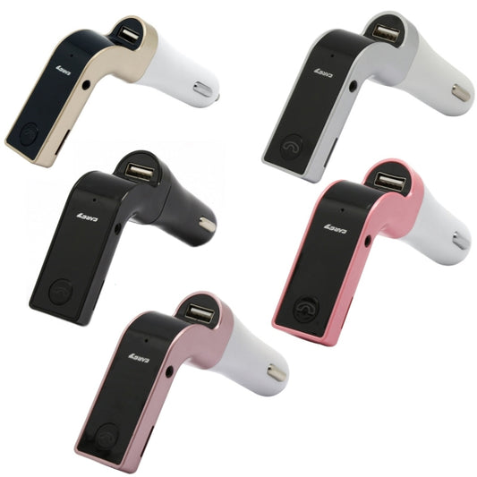 G7 Car Hands-Free Bluetooth FM Player MP3(Gold) by buy2fix