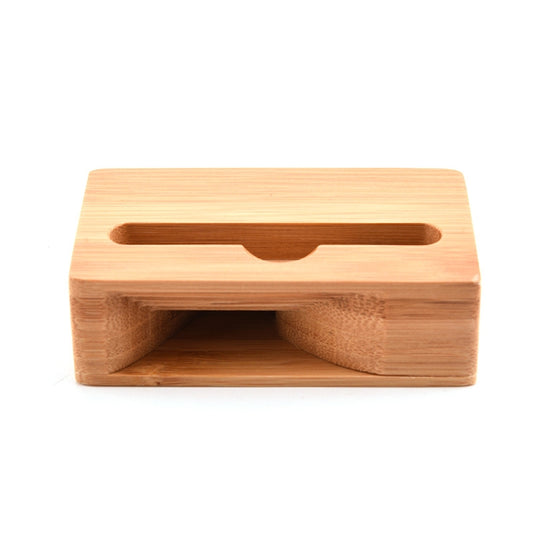 2 PCS GB050 Mobile Phone Stand Bamboo Loudspeaker by buy2fix
