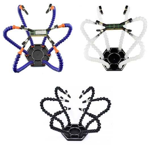 Six-Claw Alligator Clip Fixing Welding Station(HANTAI6 Blue) by buy2fix