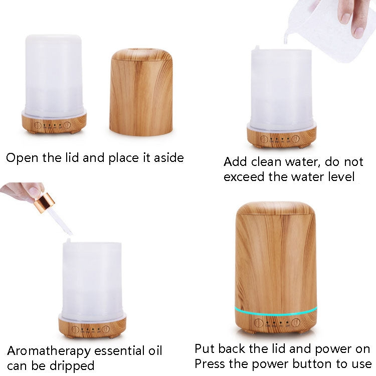 STB-105 Wood Grain Aromatherapy USB Air Purifier(Light Wooden Grain) by buy2fix