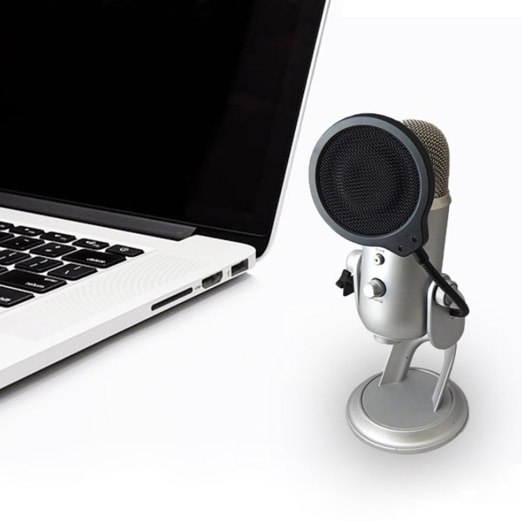 TEYUN PS-3 Microphone Live Recording Noise Reduction Blowout Cover(Black) by TEYUN