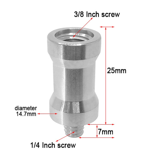 10 PCS Screw Adapter 3/8 Female to 1/4 Male Screw by buy2fix