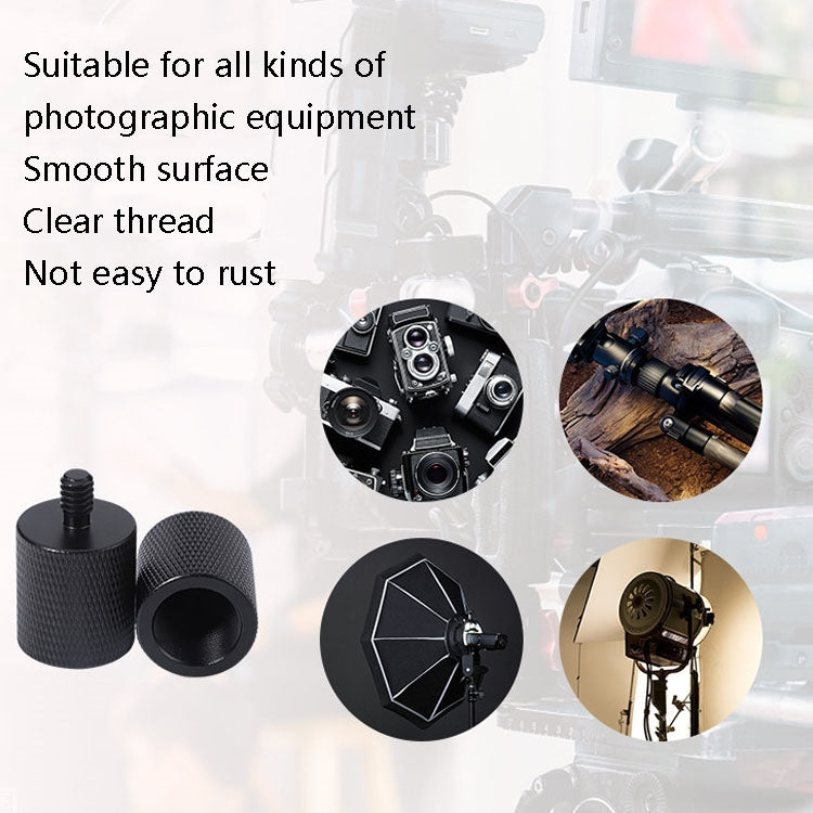 2 PCS Microphone Adapter Screw F1 5/8-27 Female to 1/4 Male Screw by buy2fix