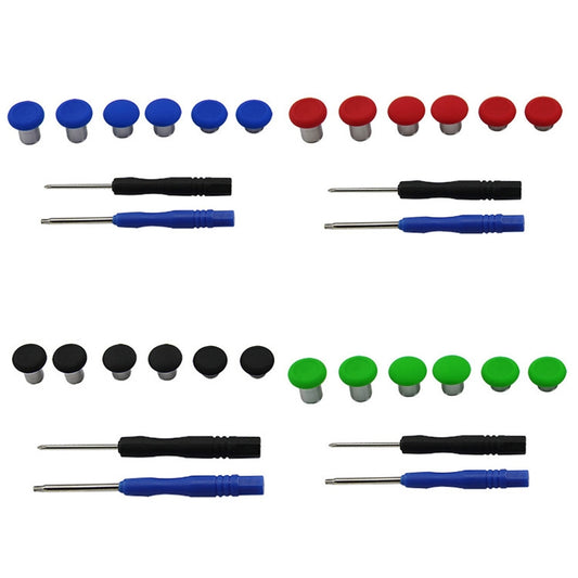 6 PCS Button Accessories For PS4 / Switch / Xbox One(Red) by buy2fix