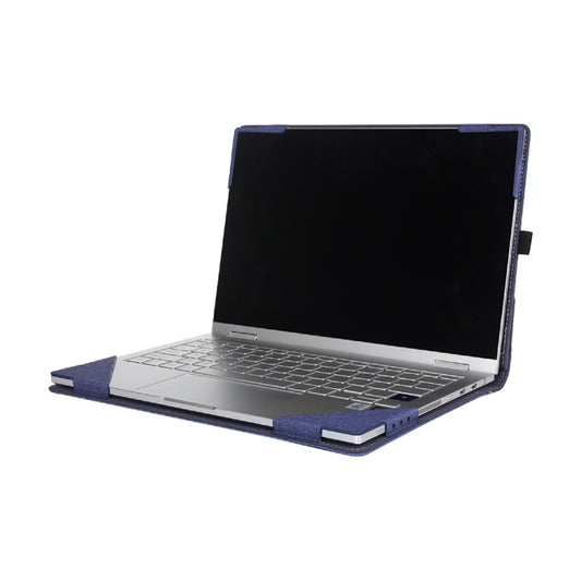 Multifunctional PU Leather Laptop Case With Stand Function, Color: 15.6 inch Blue by buy2fix