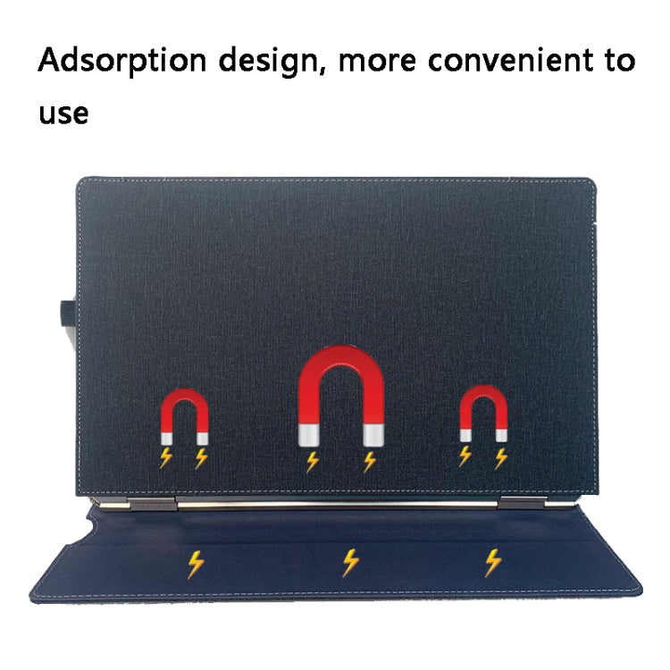 PU Leather Laptop Protection Sleeve For HP Spectre X360 15-EB(Blue) by buy2fix