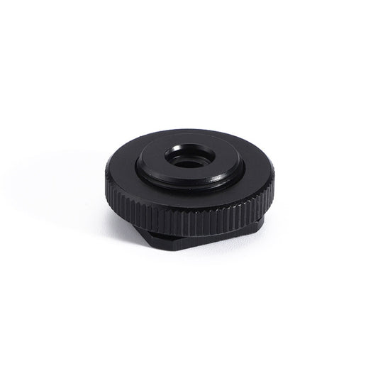 2 PCS Aluminum Hot Shoe Single Nut Screw 5/8 Male to M6 Female Adapter by buy2fix