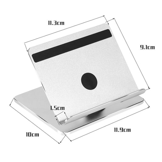 Aluminum Alloy Folding Tablet Bracket(Bright Silver) by buy2fix