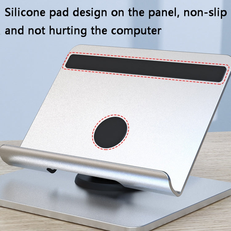 Aluminum Alloy Folding Tablet Bracket(Bright Silver) by buy2fix
