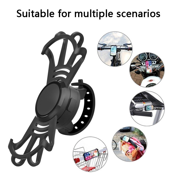M-8 Multi-Functional 360 Rotating Bicycle Phone Frame(Black) by buy2fix