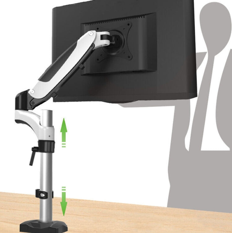 Gibbon Mounts Desktop Lifting Rotating Computer Monitor Stand, Specification Table Clip Black GM112C by Gibbon Mounts
