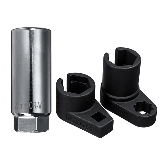 3 In 1 Manganese Steel Chrome-Plated Small Mouth Oxygen-Containing Sensor Disassemble Sleeve by buy2fix