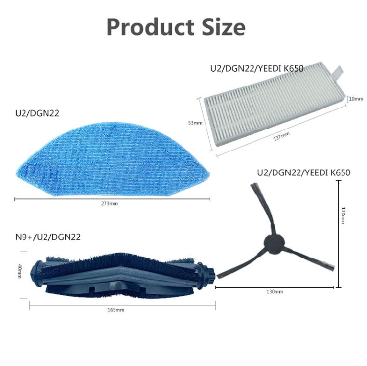 2 PCS Filter Accessories For Ecovacs Deebot U2/DGN22 by buy2fix