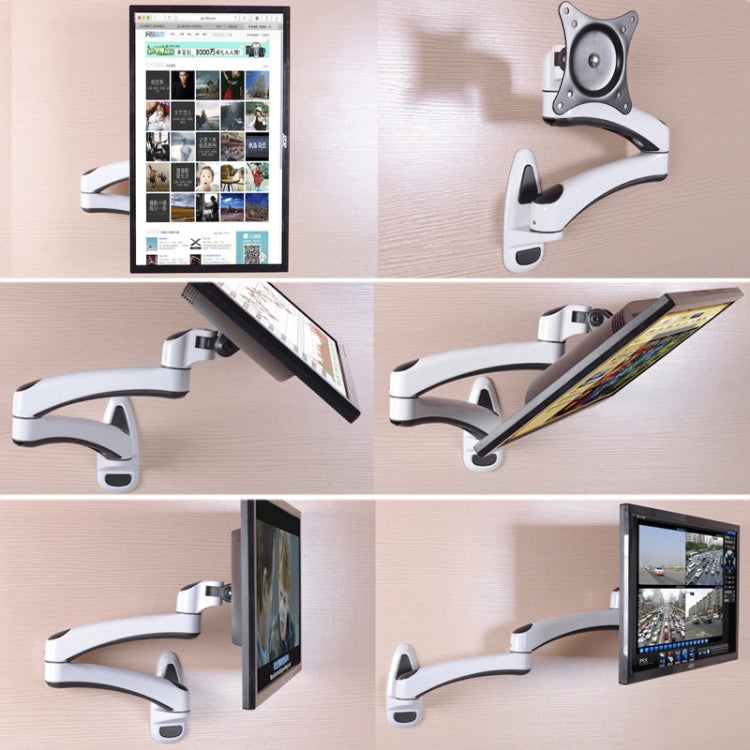 Gibbon Mounts FE112W Wall-Mounted Dual-Section Telescopic Monitor Stand(White) by Gibbon Mounts