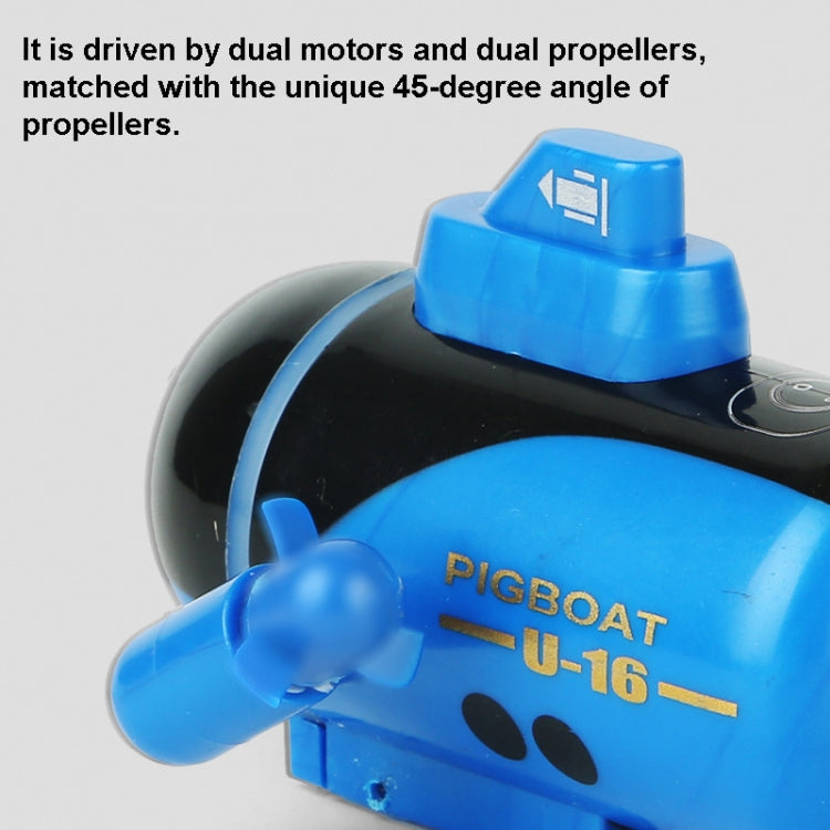 777-219 Mini Remote Control Submarine Small Remote Control Boat(Blue) by buy2fix