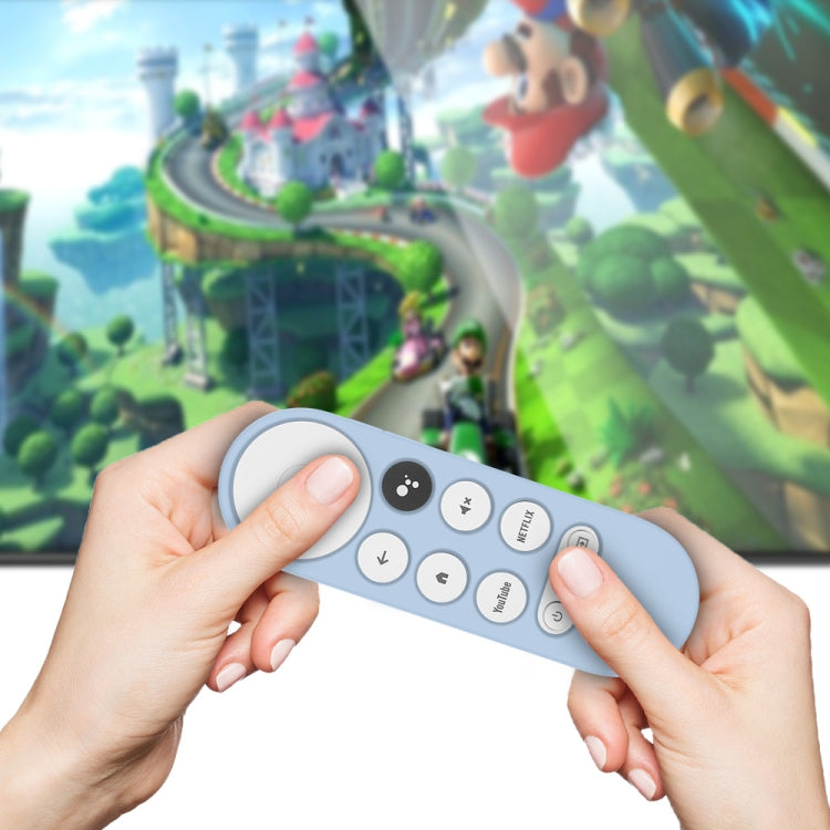 2 PCS Silicone Protective Shell for Google Chromecast 2020 Remote Control(Sky Blue) by buy2fix