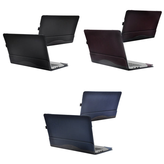 PU Leather Laptop Protective Case For Huawei Honor MagicBook(Dark Gray) by buy2fix