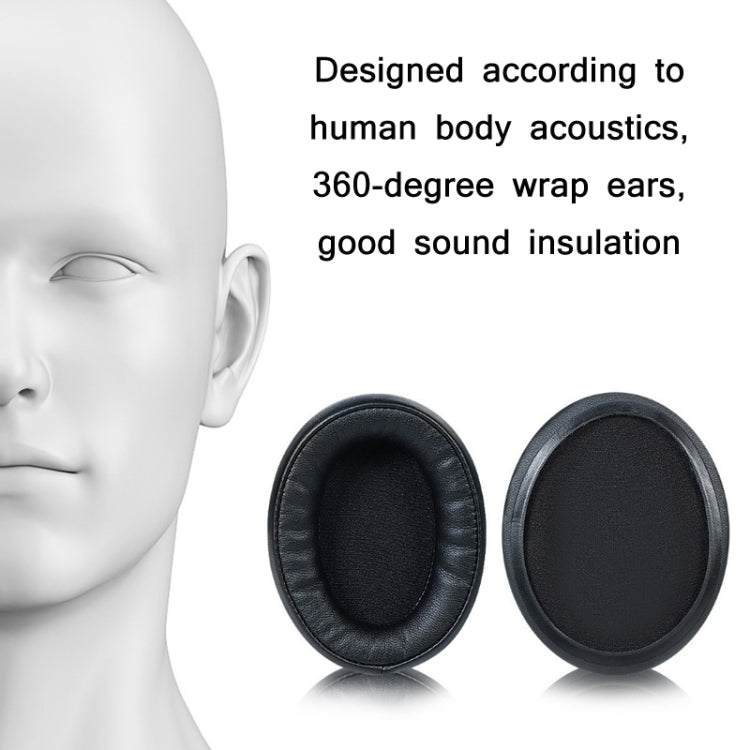 2pcs Sponge Headphone Covers For Audio-Technica ATH-AR5BT / AR5iS(Black) by buy2fix